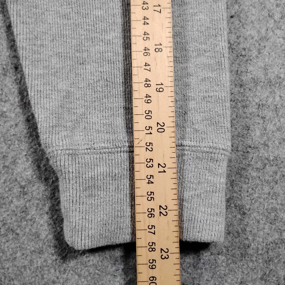 Polo Ralph Lauren Quarter Zip Pullover Men Medium Gray Cotton Sweater Mock Neck